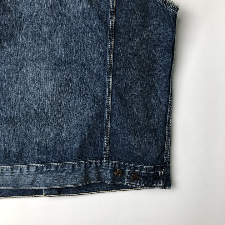 Levi's Cut-off Denim Vest, Men's Size L cotton blue type Vintage Second Hand