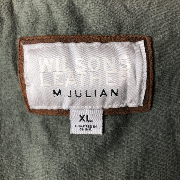 Wilsons Leather M. Julian Leather Jacket, Men's Size XL genuine leather brown type Vintage Second Hand