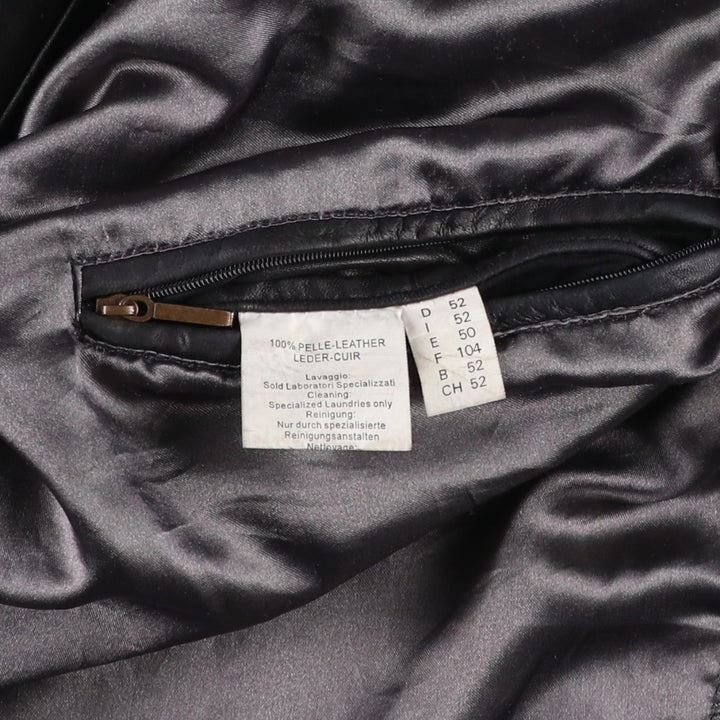 MARCUCCI Swing Top Leather Blouson, Men's Size L (approx.) genuine leather black type Vintage Second Hand