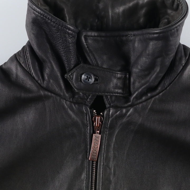 MARCUCCI Swing Top Leather Blouson, Men's Size L (approx.) genuine leather black type Vintage Second Hand