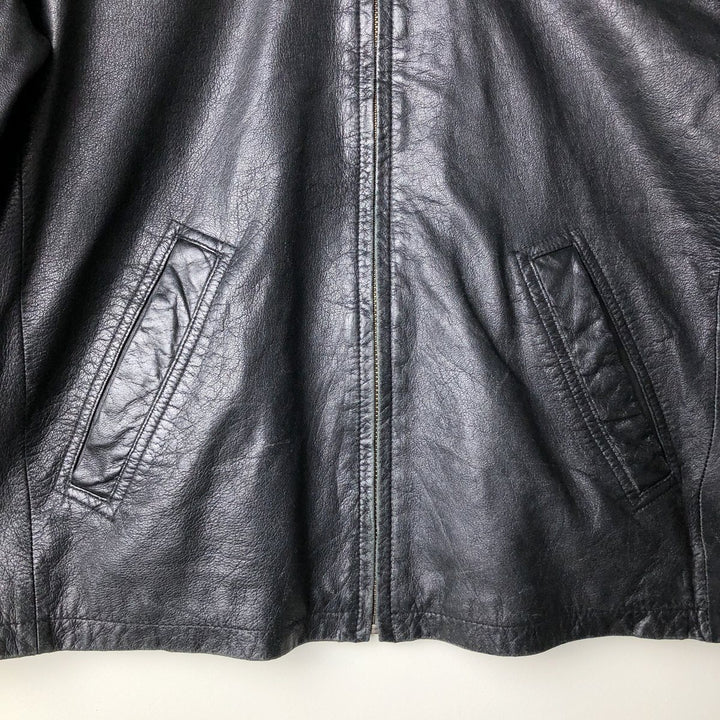 Wilsons Leather M.Julian Swing Top Leather Blouson, Men's Size L genuine leather black type Vintage Second Hand