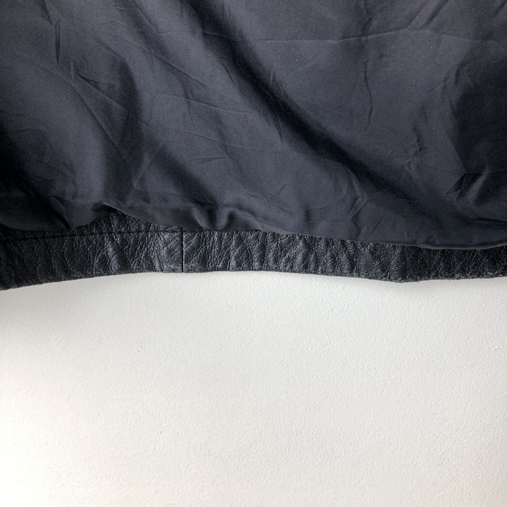 Wilsons Leather M.Julian Swing Top Leather Blouson, Men's Size L genuine leather black type Vintage Second Hand