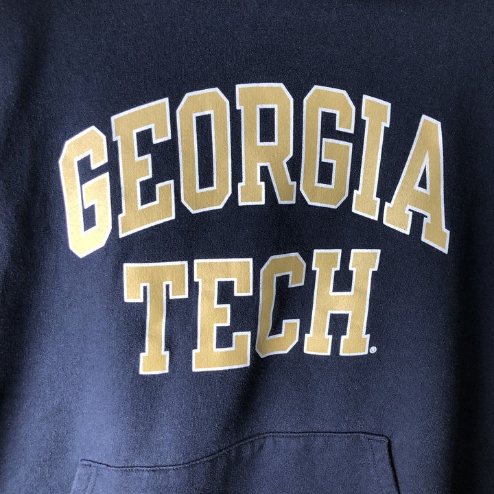 2000'S Champion Authentic Athletic Apparel College Pullover Hoodie, Men's XL cotton navy blue type Vintage Second Hand