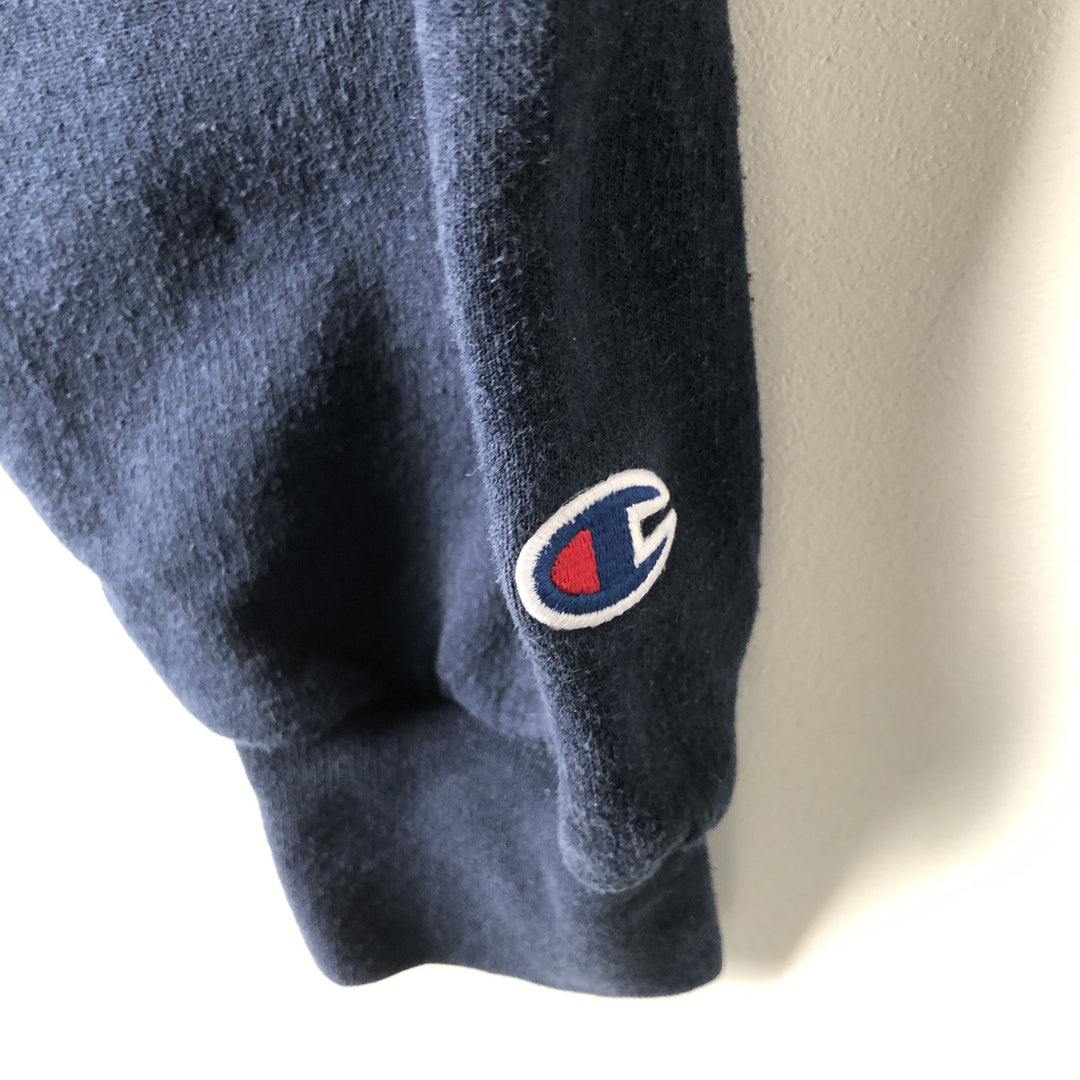 2000'S Champion Authentic Athletic Apparel College Pullover Hoodie, Men's XL cotton navy blue type Vintage Second Hand