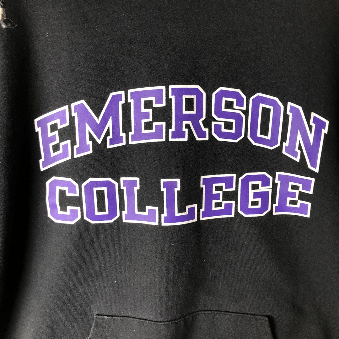 2000'S Champion ECO FLEECE College Sweatshirt Pullover Hoodie, Men's XL unclear black type Vintage Second Hand