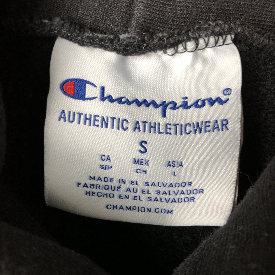 Champion Authentic Athletics Wear College Pullover Hoodie, Men's Size Small cotton black type Vintage Second Hand
