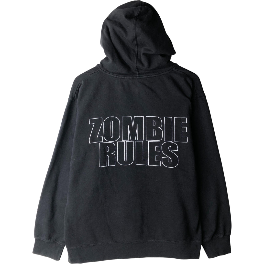 Independent Trading Company Rob Zombie Band Sweatshirt Full Zip Hoodie, Men's Size L cotton black type Vintage Second Hand