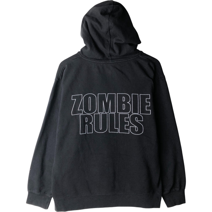 Independent Trading Company Rob Zombie Band Sweatshirt Full Zip Hoodie, Men's Size L cotton black type Vintage Second Hand