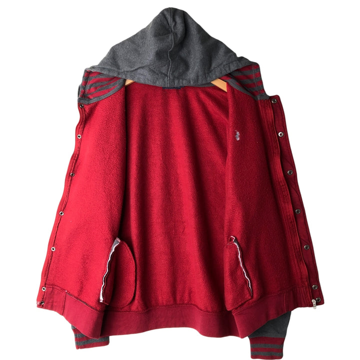 Ralph Lauren POLO by Ralph Lauren Two-Tone Full-Zip Hoodie, Men's XL cotton red type Vintage Second Hand
