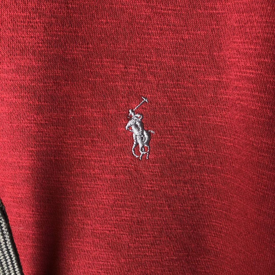 Ralph Lauren POLO by Ralph Lauren Two-Tone Full-Zip Hoodie, Men's XL cotton red type Vintage Second Hand
