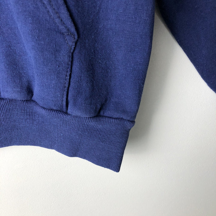 Vintage 1980'S IM Sports full-zip sweatshirt hoodie, size M, men's unclear navy blue type Vintage Second Hand