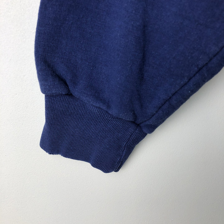 Vintage 1980'S IM Sports full-zip sweatshirt hoodie, size M, men's unclear navy blue type Vintage Second Hand