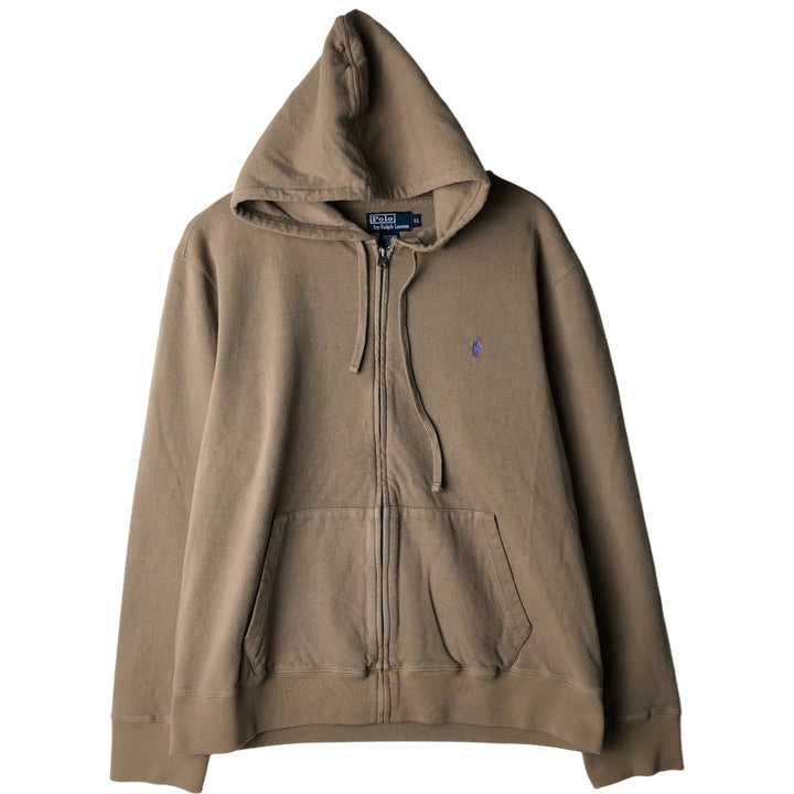 Ralph Lauren POLO by Ralph Lauren Sweat Full Zip Hoodie Men's XL cotton Beige type Vintage Second Hand