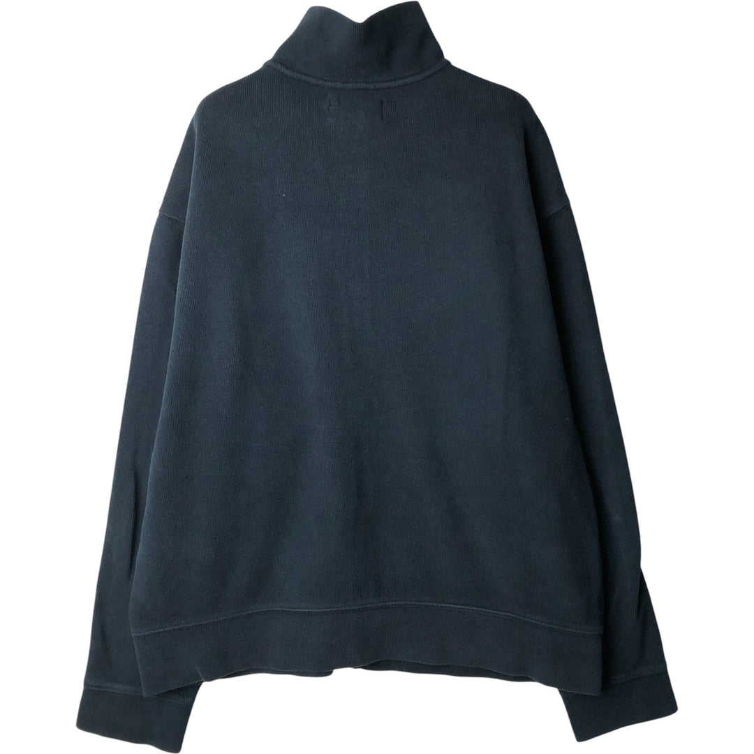 Ralph Lauren POLO by Ralph Lauren full zip sweatshirt, men's size L cotton navy blue type Vintage Second Hand