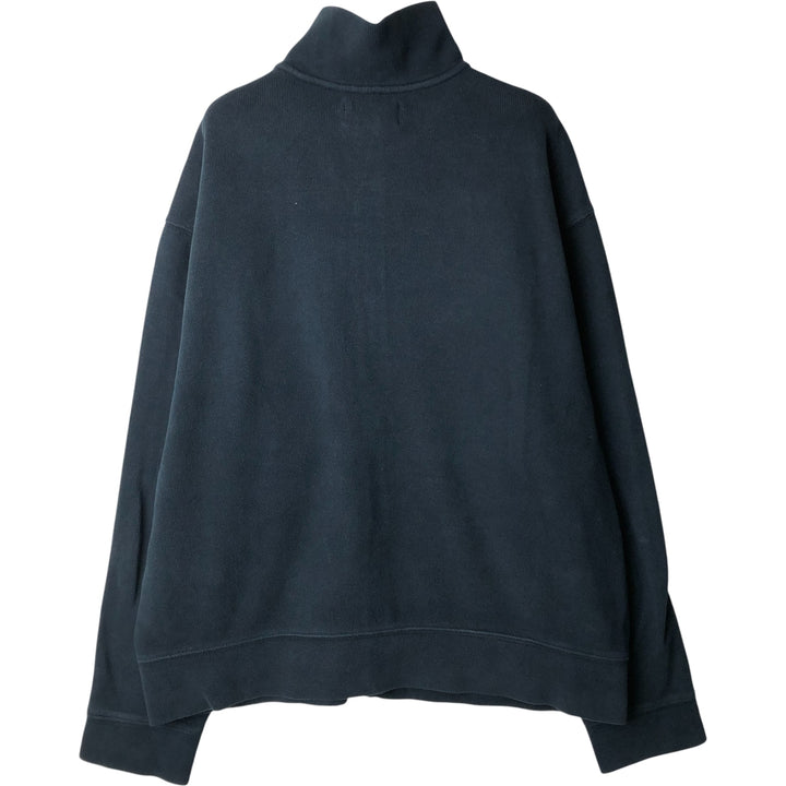 Ralph Lauren POLO by Ralph Lauren full zip sweatshirt, men's size L cotton navy blue type Vintage Second Hand