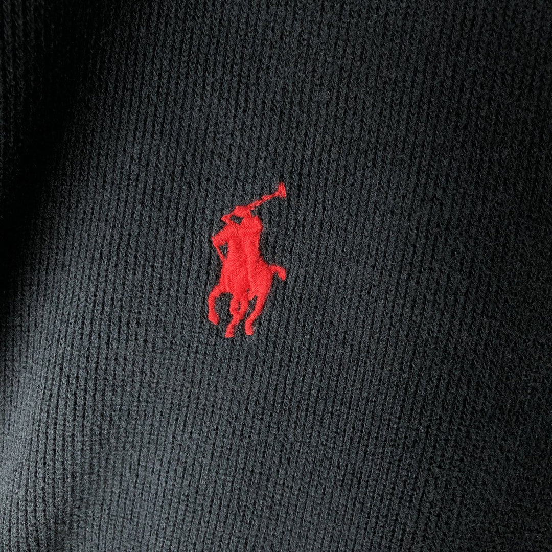 Ralph Lauren POLO by Ralph Lauren full zip sweatshirt, men's size L cotton navy blue type Vintage Second Hand