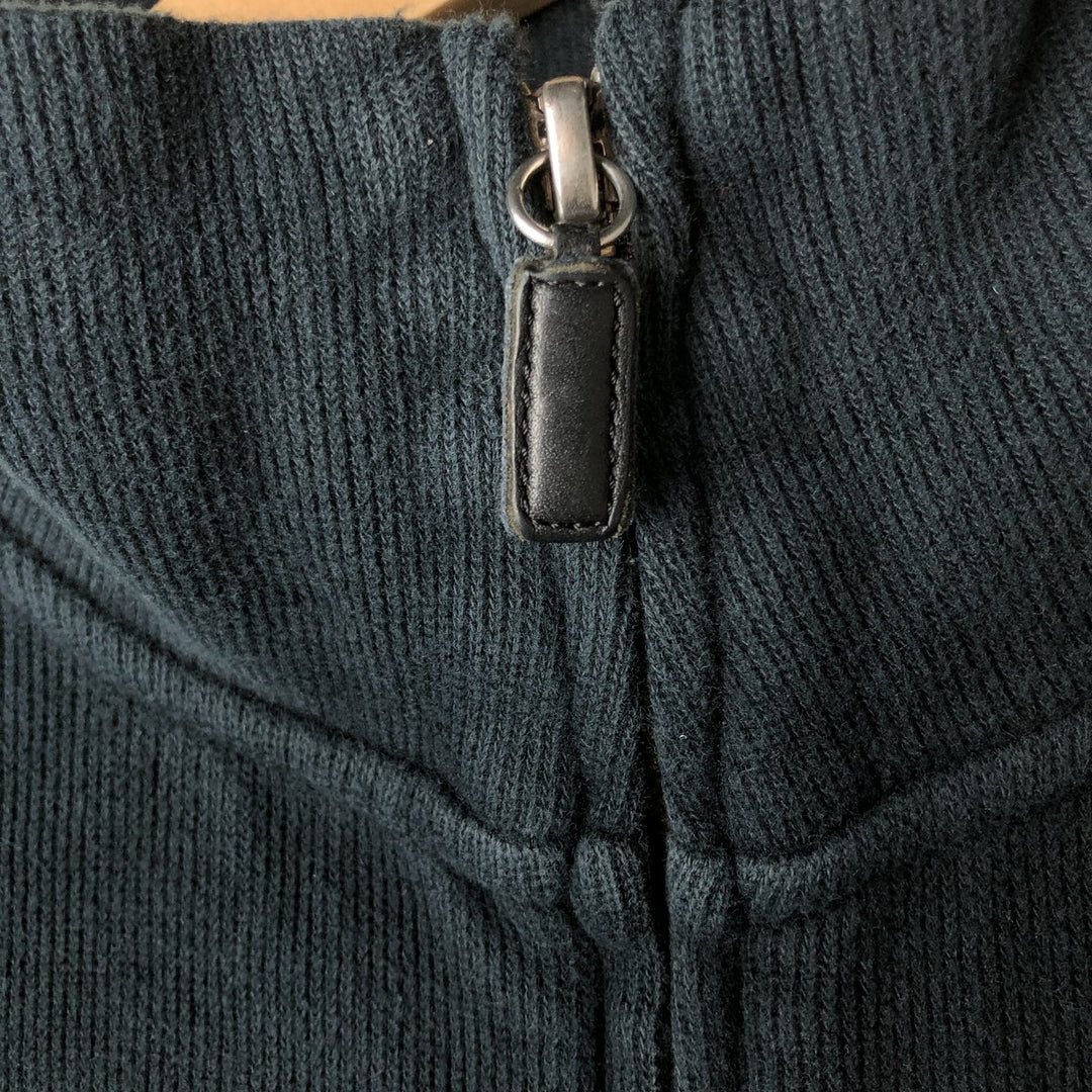 Ralph Lauren POLO by Ralph Lauren full zip sweatshirt, men's size L cotton navy blue type Vintage Second Hand