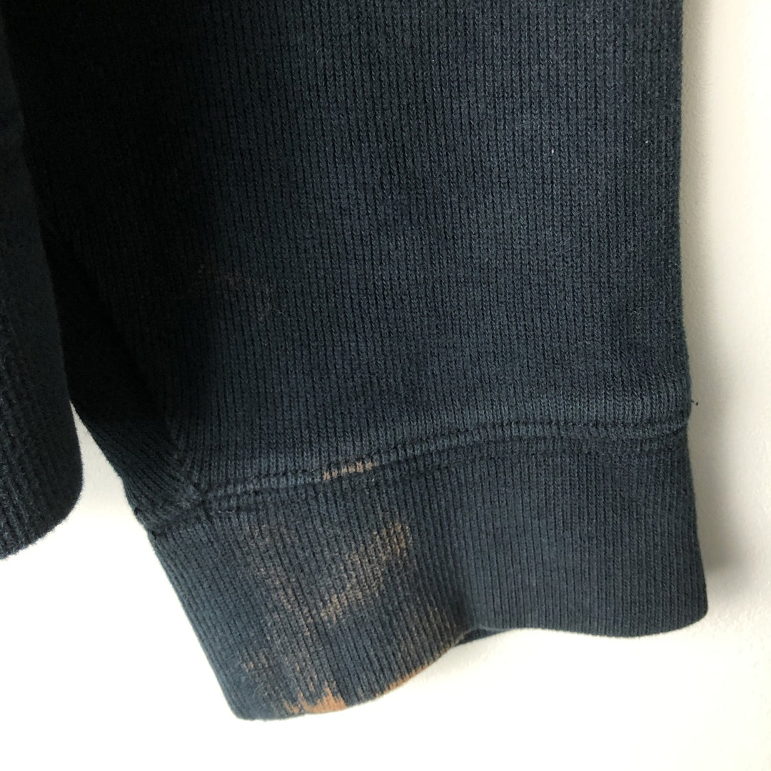 Ralph Lauren POLO by Ralph Lauren full zip sweatshirt, men's size L cotton navy blue type Vintage Second Hand