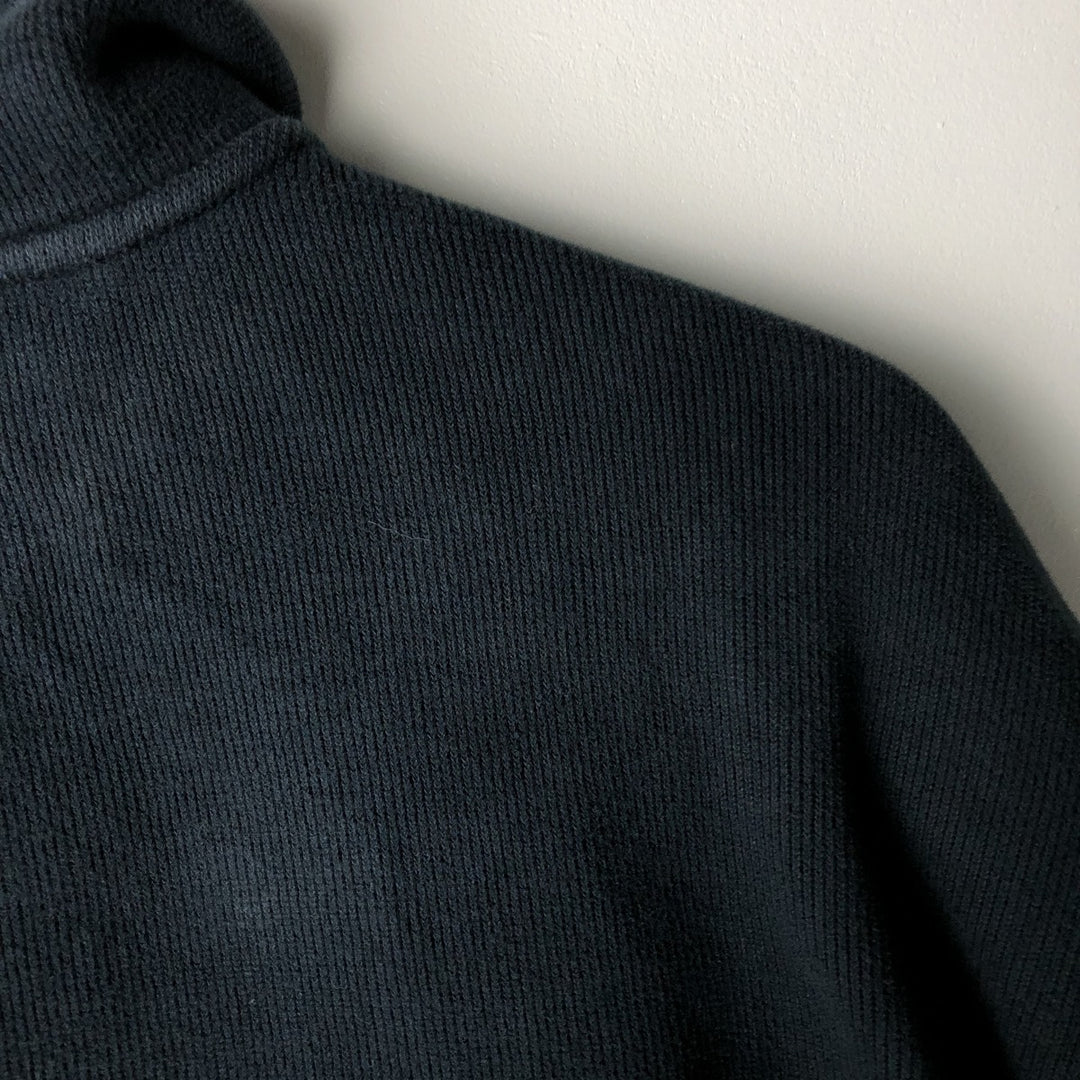 Ralph Lauren POLO by Ralph Lauren full zip sweatshirt, men's size L cotton navy blue type Vintage Second Hand