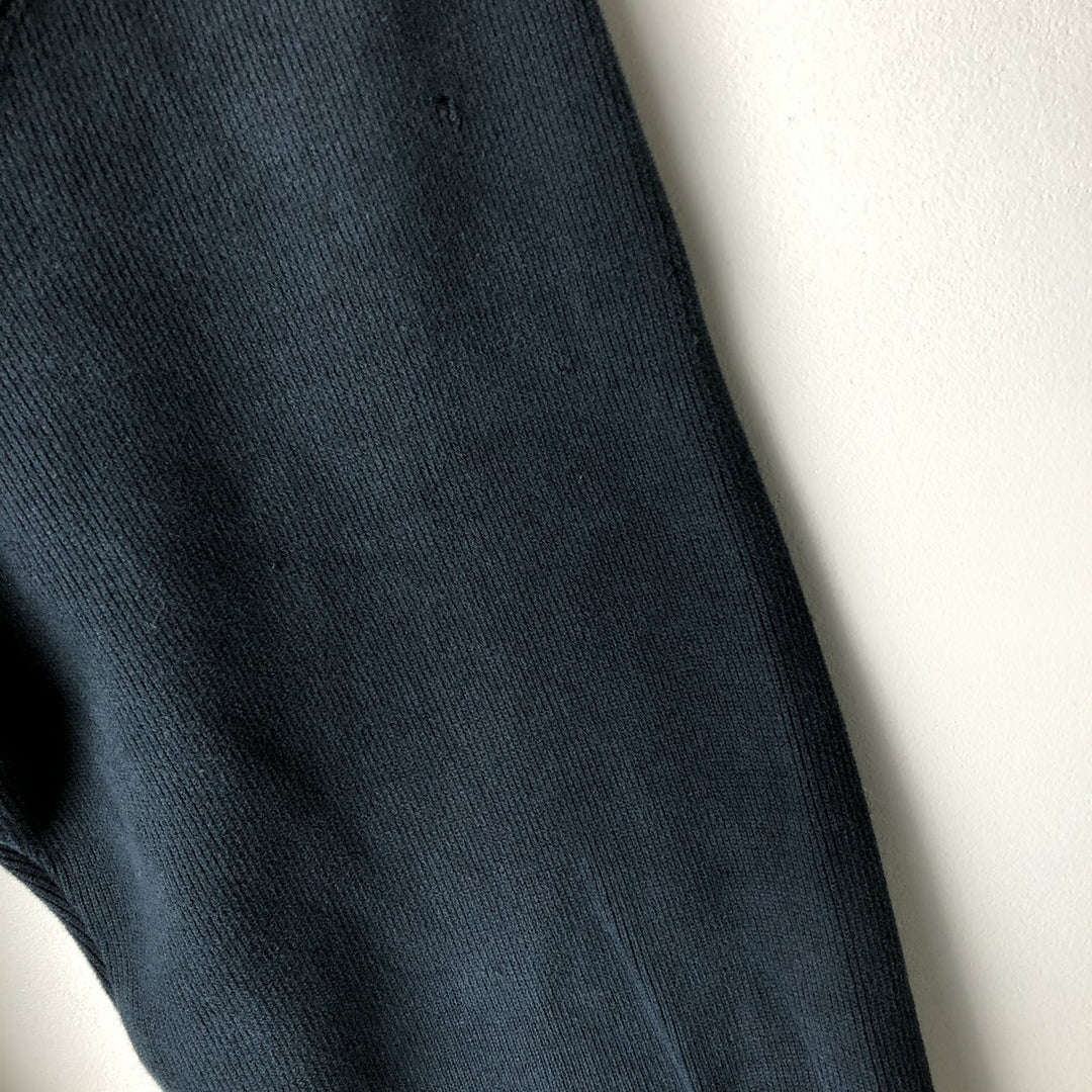 Ralph Lauren POLO by Ralph Lauren full zip sweatshirt, men's size L cotton navy blue type Vintage Second Hand