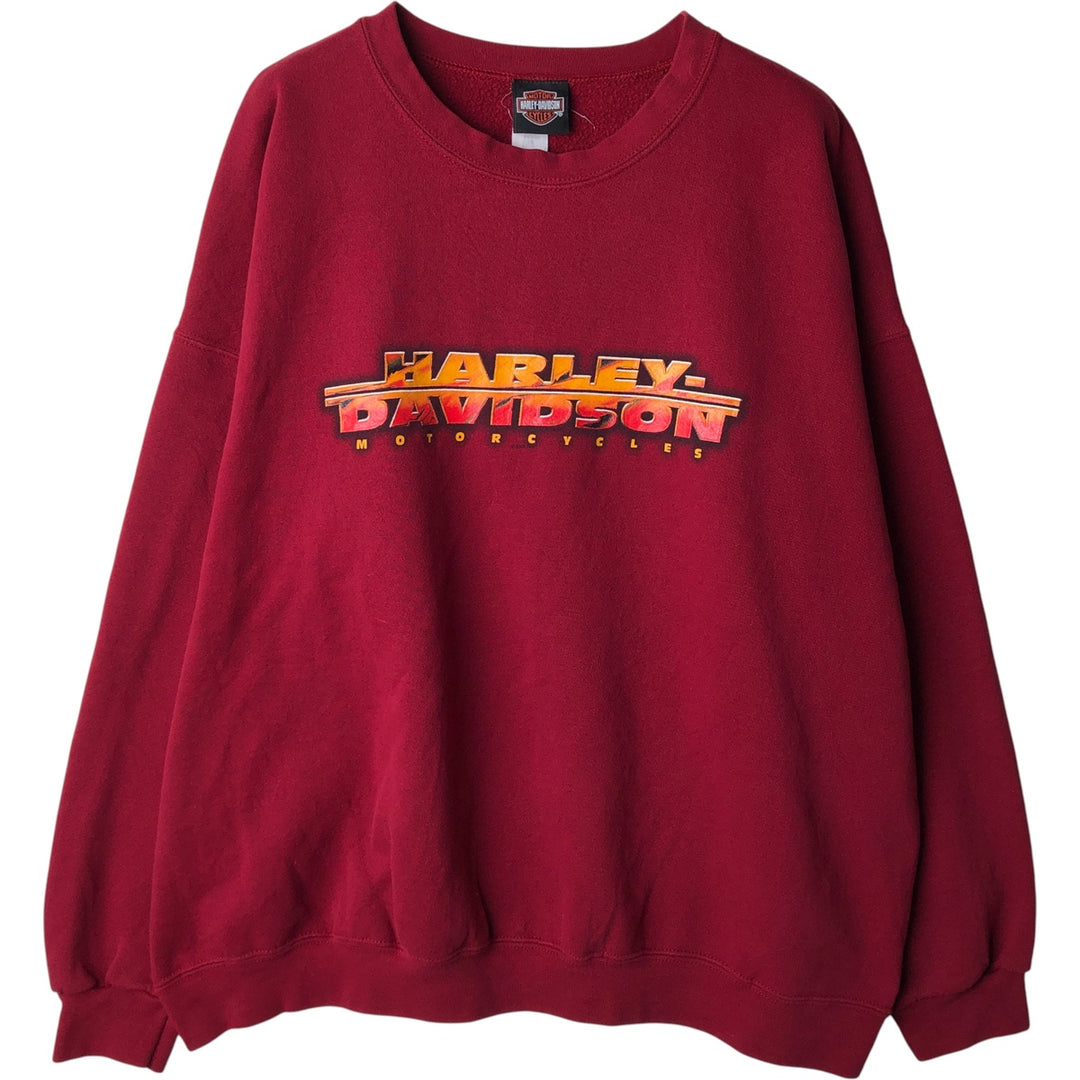 2000'S Harley-Davidson Advertising Sweatshirt, Men's XXL cotton red type Vintage Second Hand