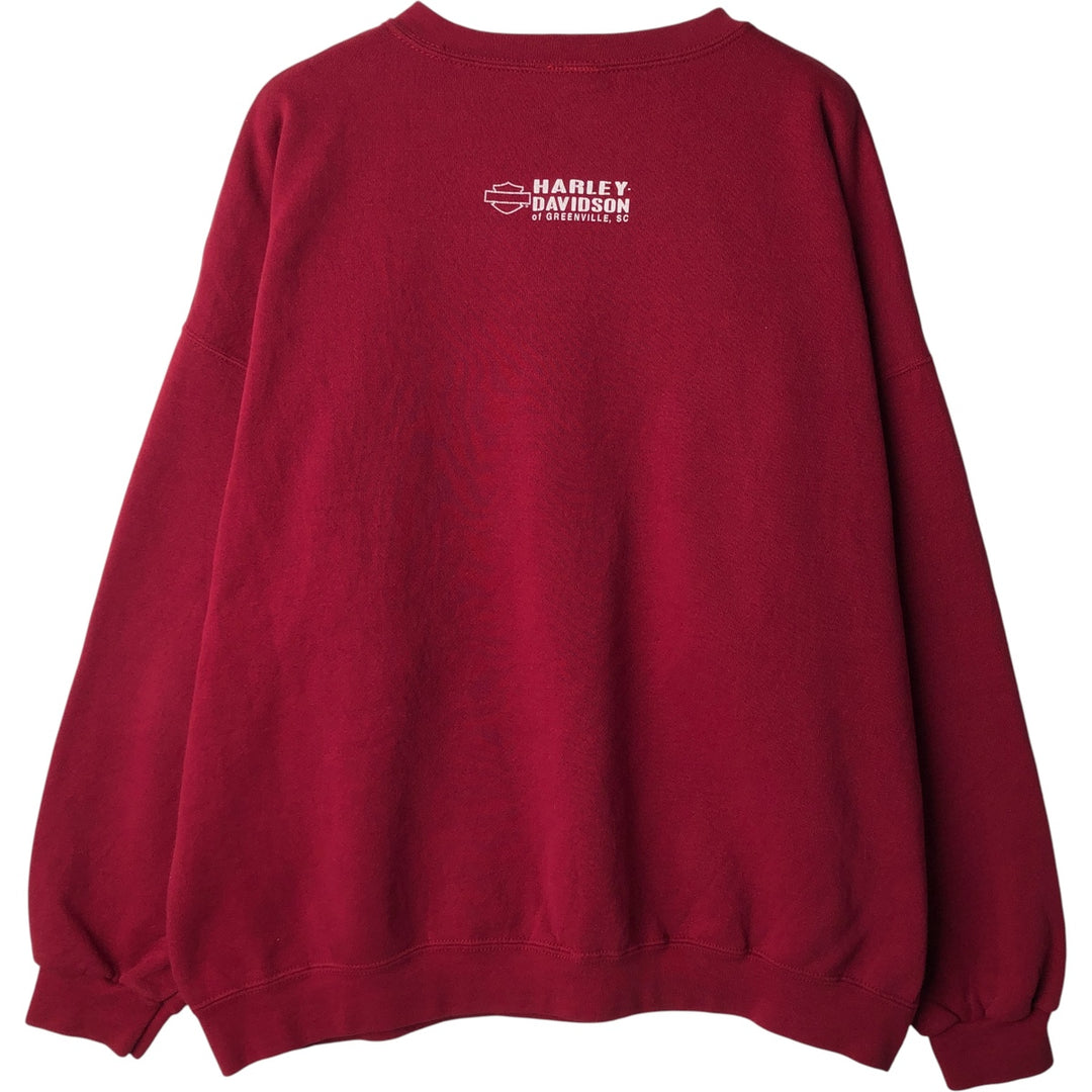 2000'S Harley-Davidson Advertising Sweatshirt, Men's XXL cotton red type Vintage Second Hand