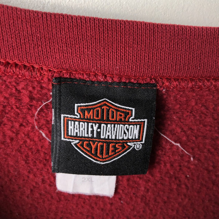 2000'S Harley-Davidson Advertising Sweatshirt, Men's XXL cotton red type Vintage Second Hand