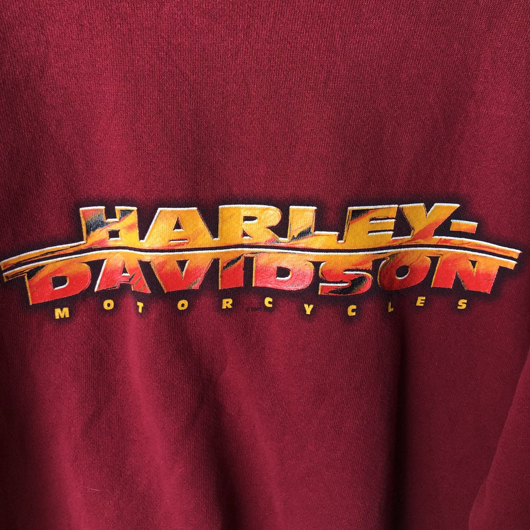 2000'S Harley-Davidson Advertising Sweatshirt, Men's XXL cotton red type Vintage Second Hand