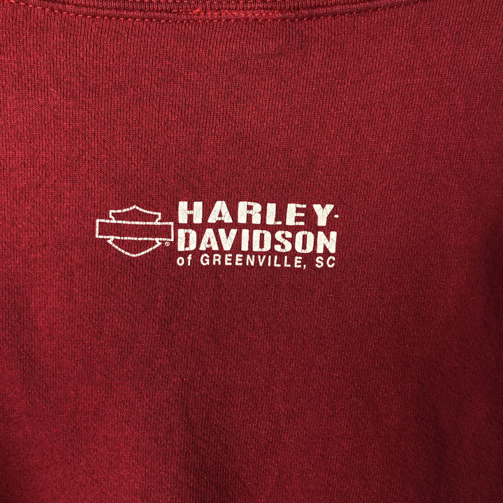 2000'S Harley-Davidson Advertising Sweatshirt, Men's XXL cotton red type Vintage Second Hand