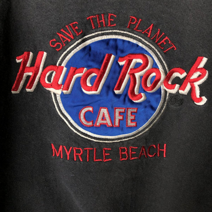 Vintage 90'S Hard Rock Cafe Advertising Sweatshirt, Made in USA, Men's XL cotton black type Vintage Second Hand