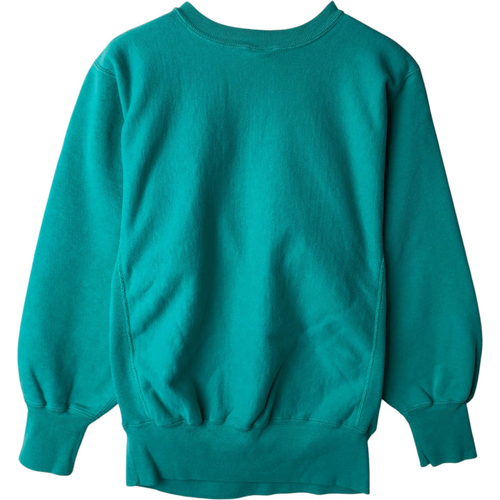 90'S Champion Reverse Weave Embroidered Tag College Sweatshirt Trainer Made in USA Men's M Vintage cotton Emerald green Vintage Second Hand