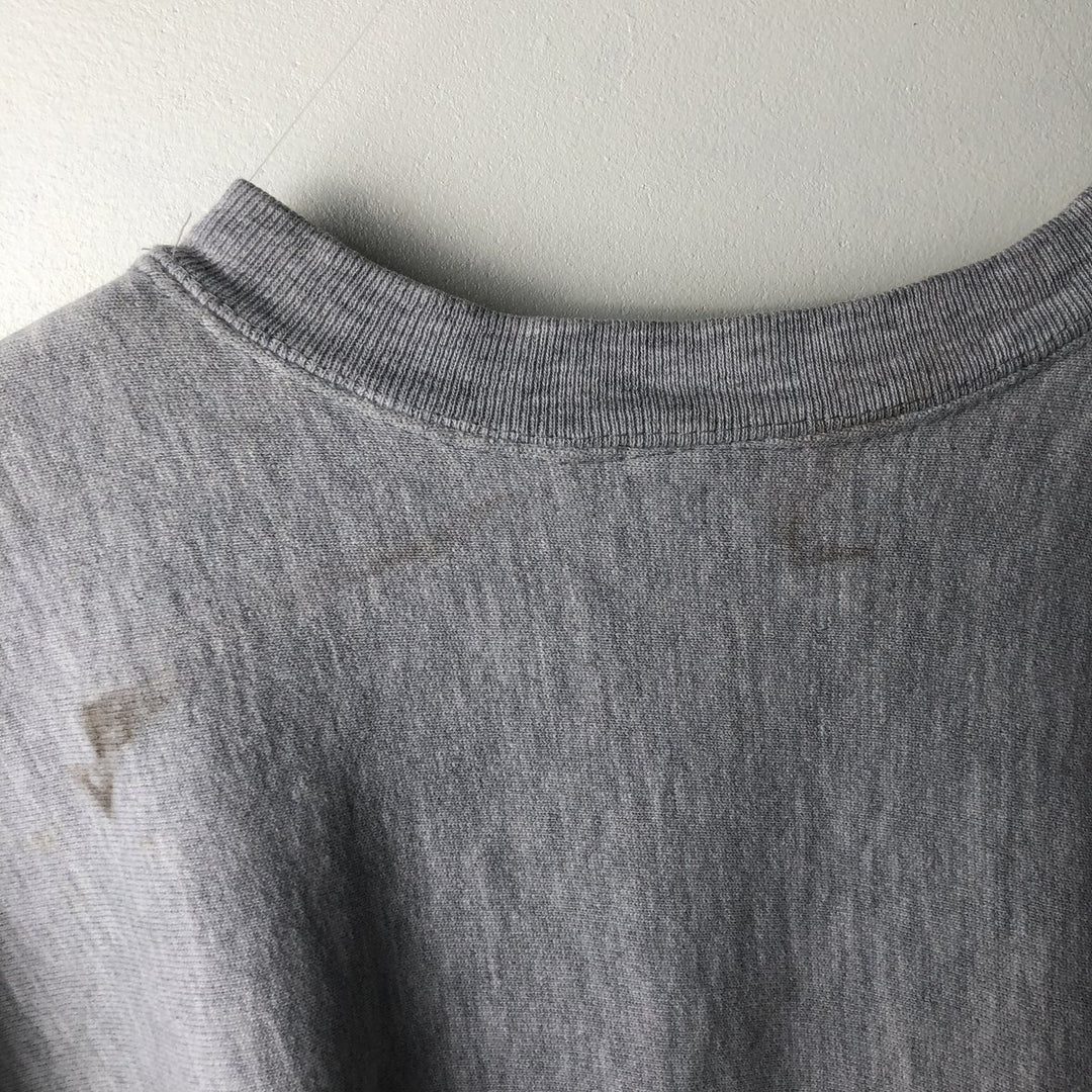 80'S Champion Reverse Weave Tricot Tag College Sweatshirt, Made in USA, Men's XL cotton white type Vintage Second Hand