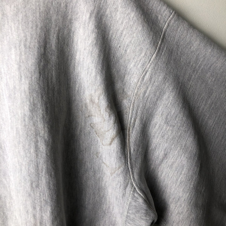 80'S Champion Reverse Weave Tricot Tag College Sweatshirt, Made in USA, Men's XL cotton white type Vintage Second Hand