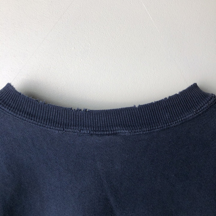 Vintage 90'S Champion Reverse Weave College Sweatshirt, Made in USA, Men's XXL cotton navy blue type Vintage Second Hand
