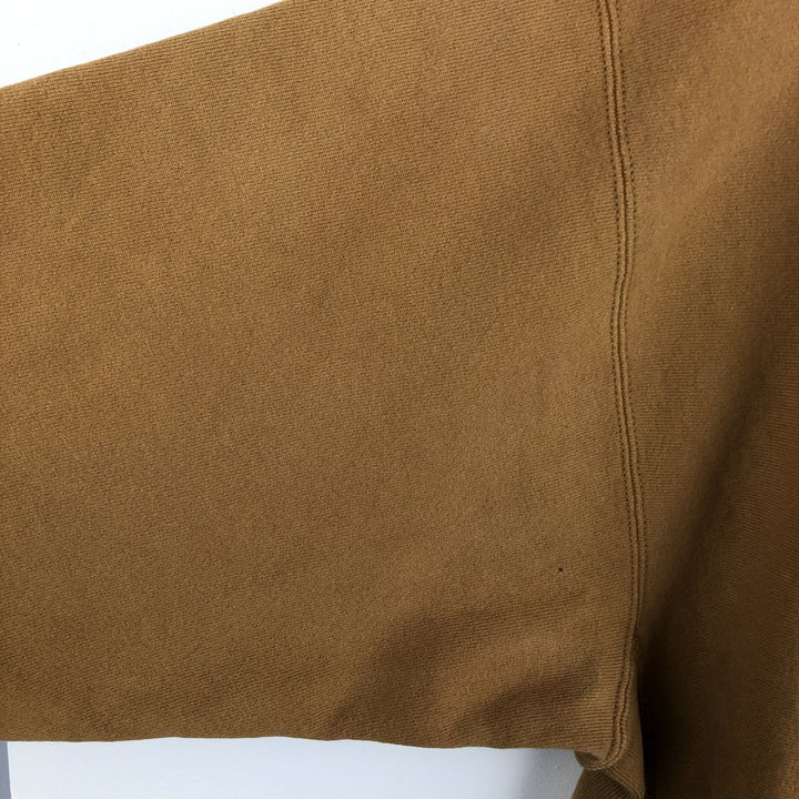 90'S Champion Reverse Weave Embroidered Tag One Point Logo Sweatshirt Trainer Men's M Size Vintage cotton ocher yellow type Vintage Second Hand