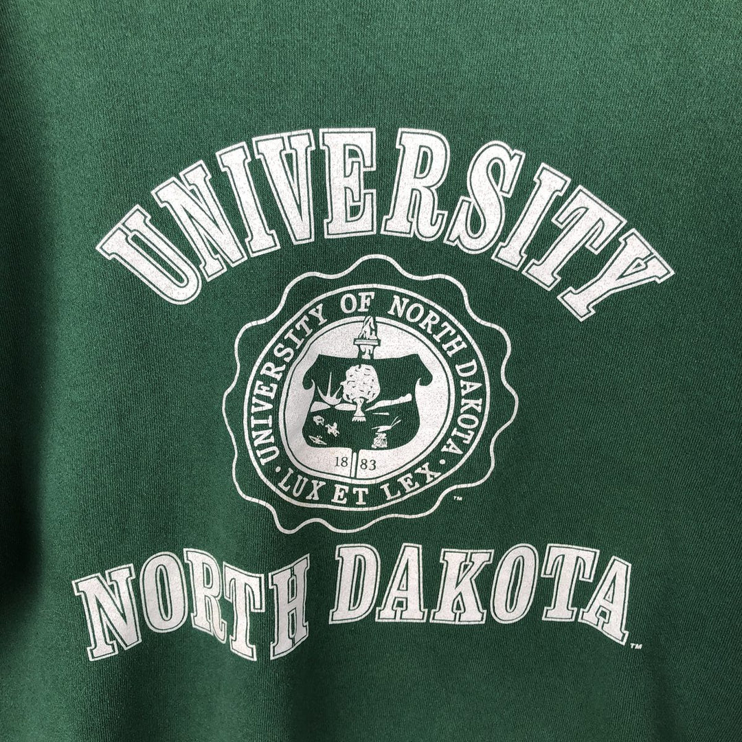 90'S Champion Authentic Athletic Apparel Triple Print College Sweatshirt, Made in USA, Men's Size XL cotton green type Vintage Second Hand