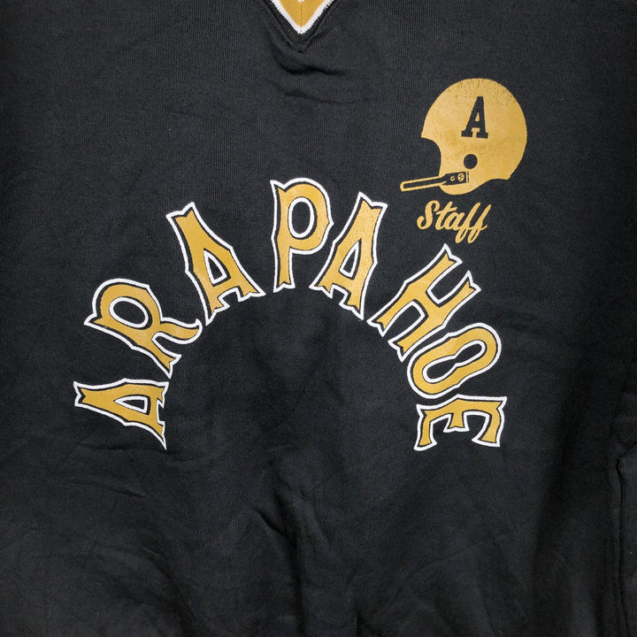 90'S Champion V-neck college sweatshirt, Made in USA, Men's XL, Vintage Nylon black type Vintage Second Hand