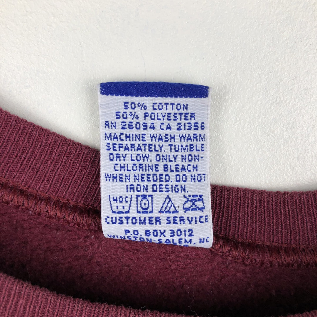Vintage 90'S Champion Authentic Athletic Apparel college sweatshirt, men's size XL cotton Red type red-purple Vintage Second Hand