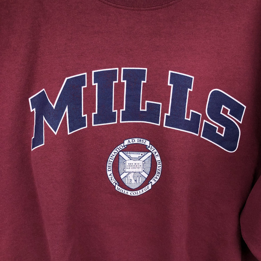 Vintage 90'S Champion Authentic Athletic Apparel college sweatshirt, men's size XL cotton Red type red-purple Vintage Second Hand