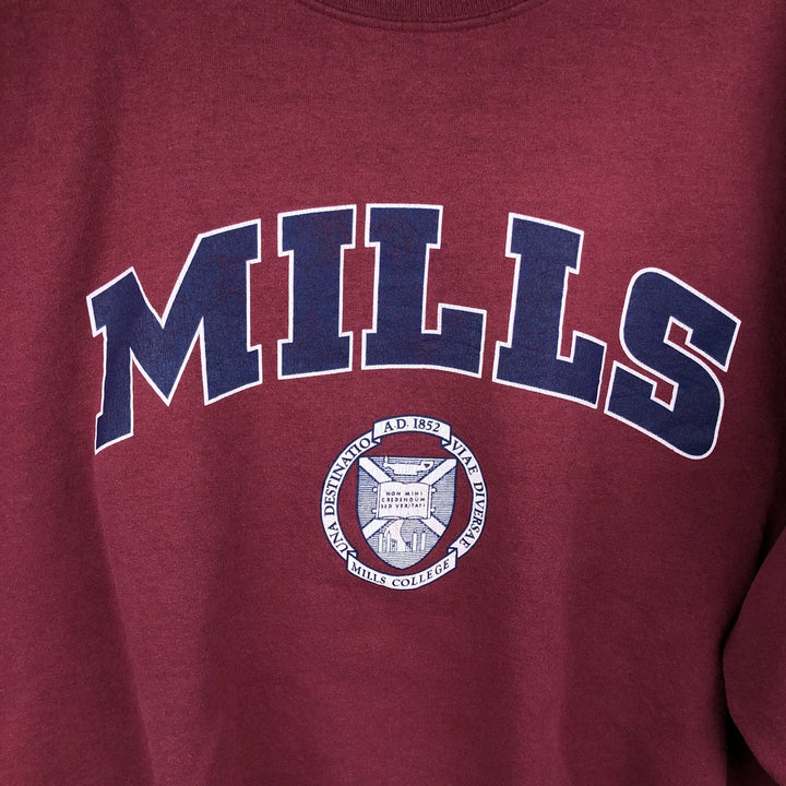 Vintage 90'S Champion Authentic Athletic Apparel college sweatshirt, men's size XL cotton Red type red-purple Vintage Second Hand