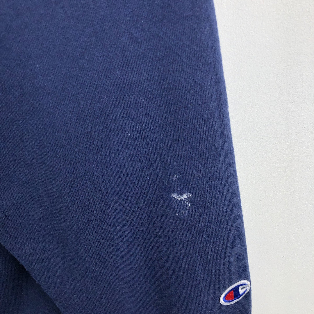 90'S Champion Authentic Athletic Apparel Triple Print College Sweatshirt, Men's Size L cotton navy blue type Vintage Second Hand