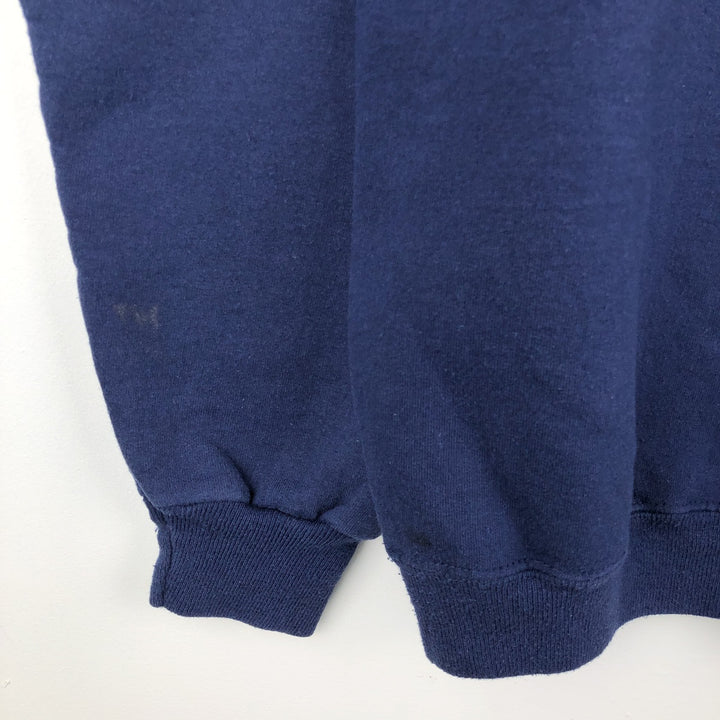 90'S Champion Authentic Athletic Apparel Triple Print College Sweatshirt, Men's Size L cotton navy blue type Vintage Second Hand