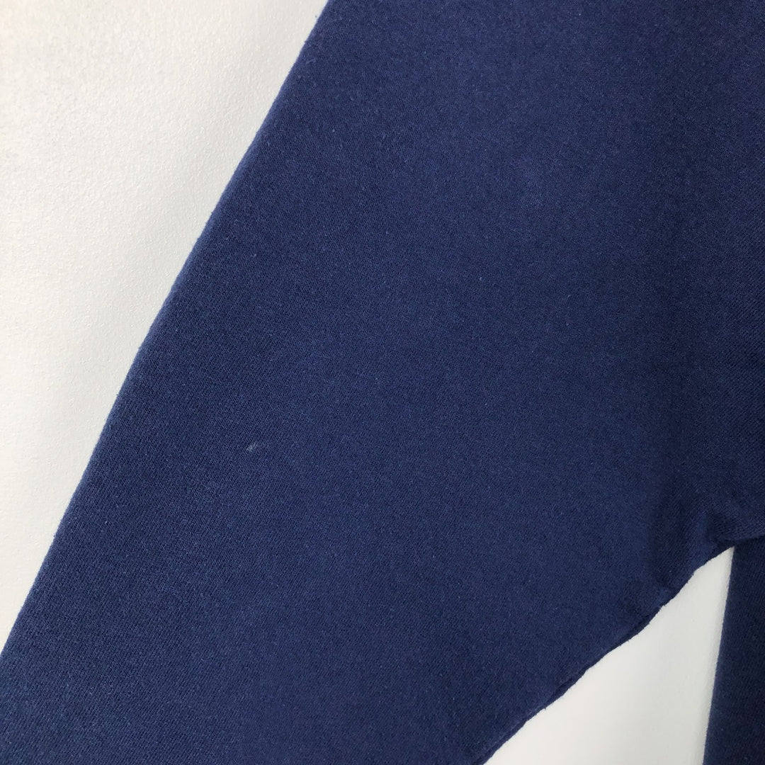 90'S Champion Authentic Athletic Apparel Triple Print College Sweatshirt, Men's Size L cotton navy blue type Vintage Second Hand