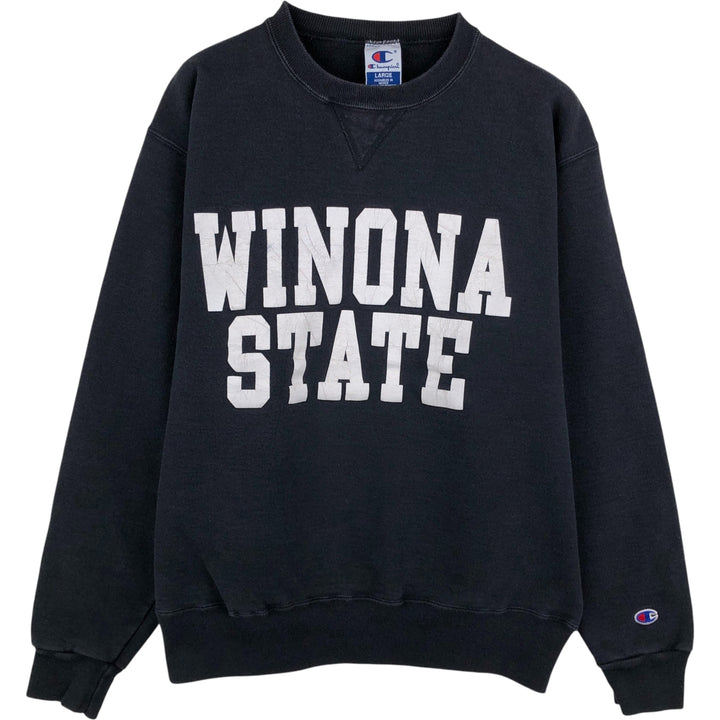 90'S Champion College Sweatshirt, Men's L Size Vintage cotton black type Vintage Second Hand