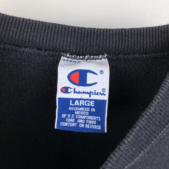 90'S Champion College Sweatshirt, Men's L Size Vintage cotton black type Vintage Second Hand