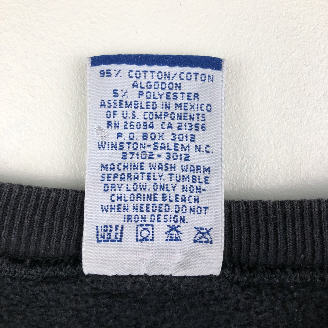 90'S Champion College Sweatshirt, Men's L Size Vintage cotton black type Vintage Second Hand
