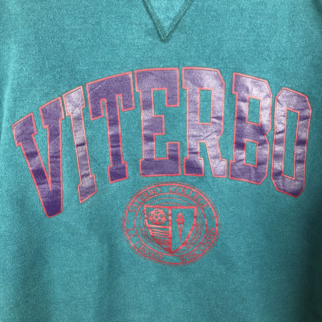 90'S Champion Men's College Sweatshirt, Size XXL, Vintage cotton green type Vintage Second Hand