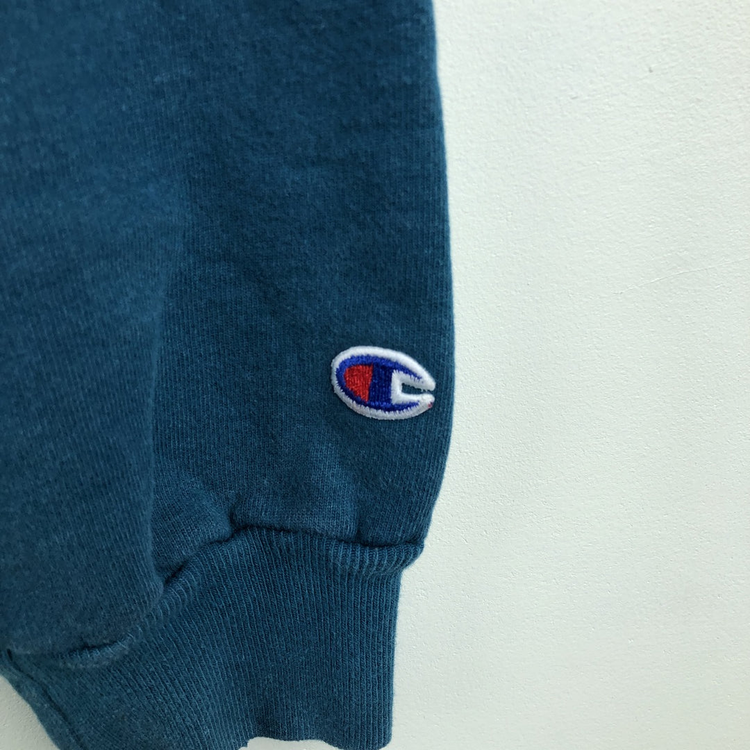 90'S Champion Men's College Sweatshirt, Size XXL, Vintage cotton green type Vintage Second Hand