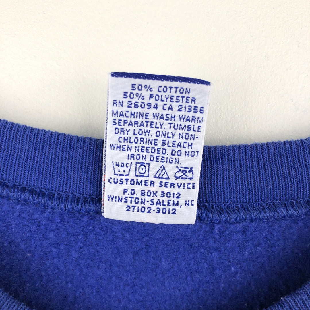 Vintage 90'S Champion Authentic Athletic Apparel college sweatshirt, size L, men's cotton blue type Vintage Second Hand