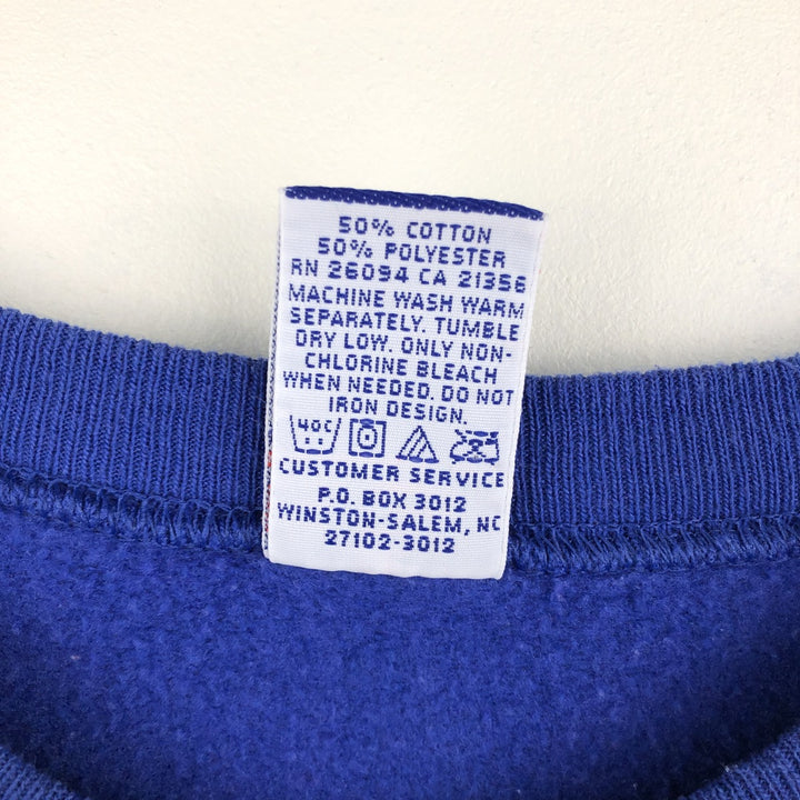 Vintage 90'S Champion Authentic Athletic Apparel college sweatshirt, size L, men's cotton blue type Vintage Second Hand
